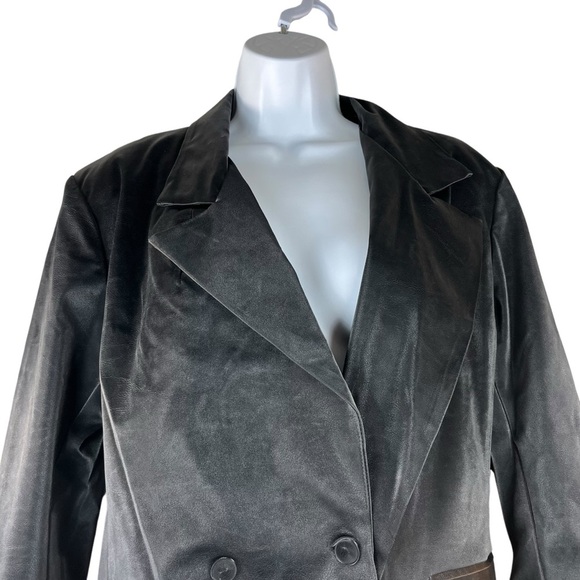 BLANKNYC Vegan Leather Blazer in Fighting Words Medium New with tags - Picture 8 of 14